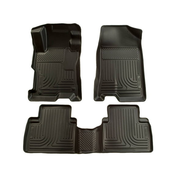 Husky Liners 98521 Weatherbeater Floor Mats Fit 2004-2009 Toyota Prius - Front/2nd Seat - Black