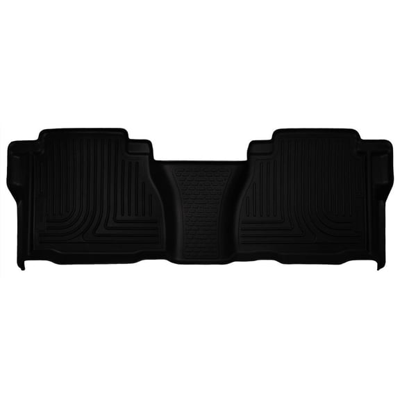 Husky Liners 19591 Weatherbeater Floor Mat Fits 2007-2013 Toyota Tundra CrewMax/Double Cab w/w/o Twist-Lock Retainer 2nd Row Liner 1pc Black