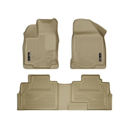 Husky Liners 99763 WeatherBeater Front & Second Seat Floor Liners - 3 Piece Fits 2007-2014 Ford Edge, 2007-2015 Lincoln MKX