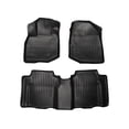 thumbnail image 1 of Husky Liners 98491 Weatherbeater Floor Mats Fit 2009-2013 Honda Fit - Front/2nd Seat - Black, 1 of 13
