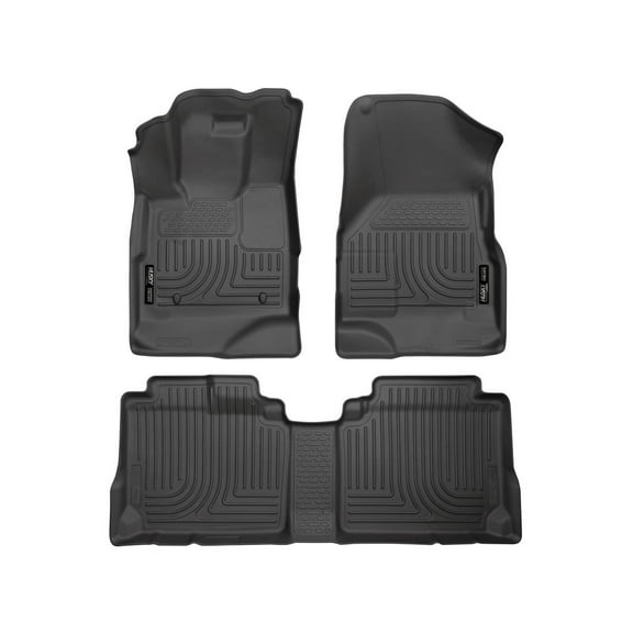 Husky Liners 98131 Weatherbeater Floor Mats Fit 2010-2017 Chevy Equinox, GMC Terrain - Front/2nd Seat - Black