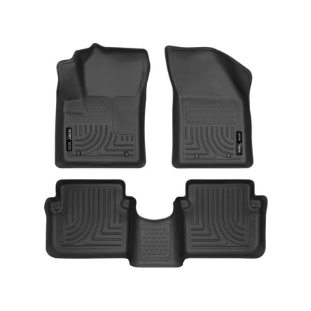 Husky Liners 98091 WeatherBeater Front & Second Seat Floor Liners - 4 Piece Fits 2011-2014 Chrysler 200, Dodge Avenger