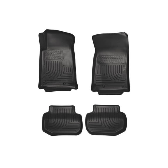 Husky Liners 98121 Weatherbeater Floor Mats Fit 2010-2015 Chevy Camaro Coupe, 2011-2015 Convertible - Front/2nd Seat - Black
