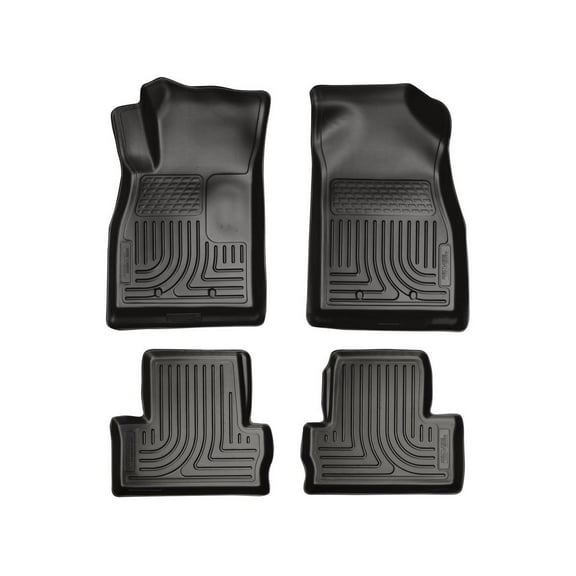Husky Liners 98181 Weatherbeater Floor Mats Fit 2011-2015 Chevy Volt - Front/2nd Seat - Black