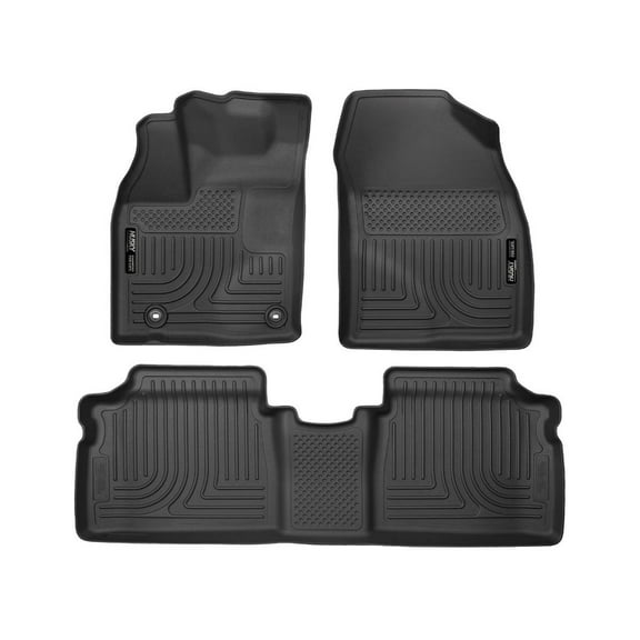 Husky Liners 98931 Weatherbeater Floor Mats Fit 2012-2015 Toyota Prius Plug-In - Front/2nd Seat - Black