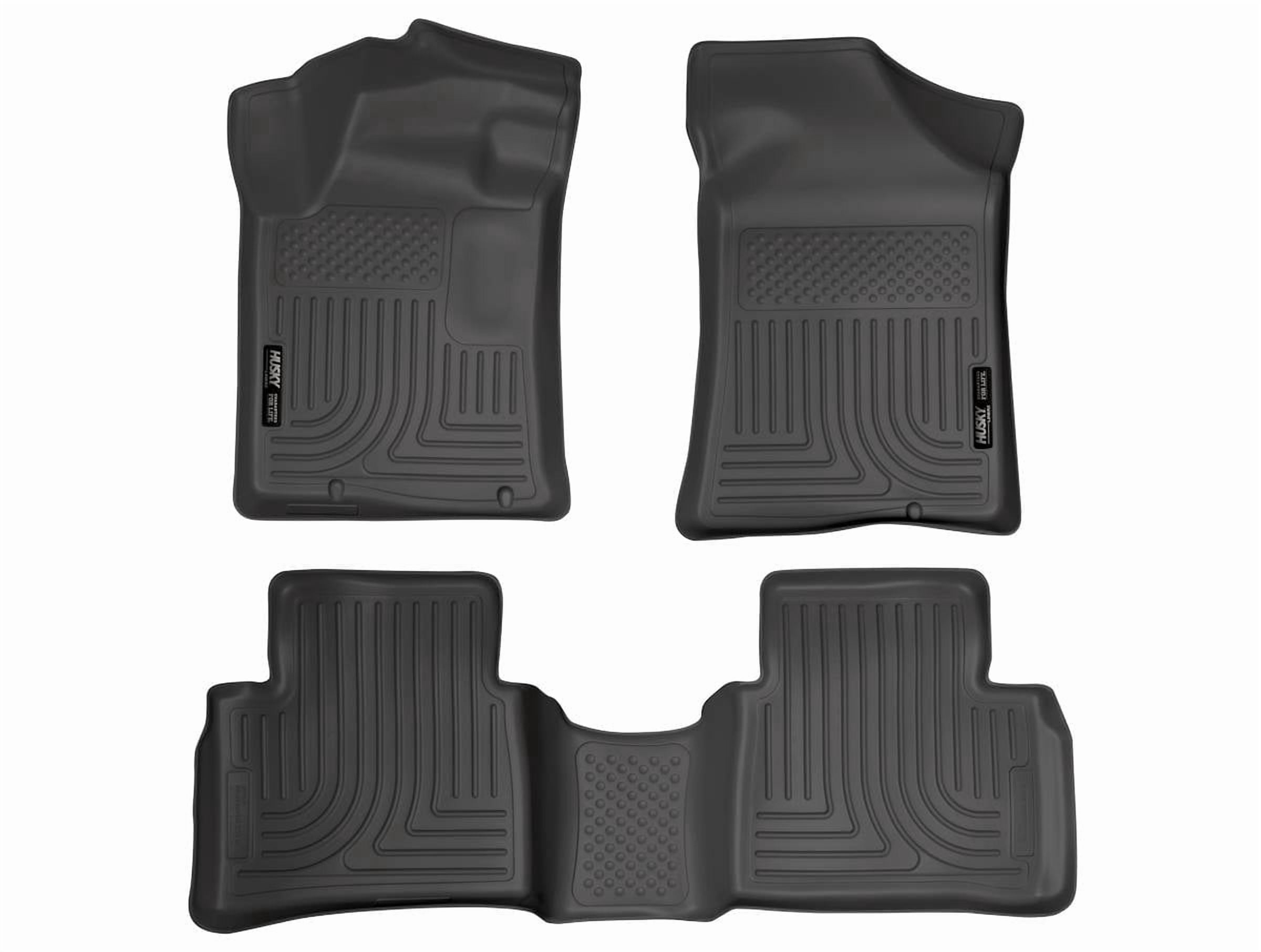 Husky Liners 99641 Weatherbeater Floor Mats Fit 2013-2018 Nissan Altima (From 11/2012) - Front/2nd Seat - Black