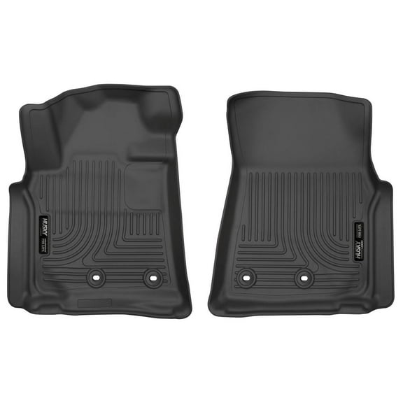 Husky Liners 13091 Weatherbeater Floor Mats Fit 2013-2021 Lexus LX570 w/ and w/o 3rd Row Seating, Toyota Land Cruiser w/ and w/o 3rd Row Seating Front 2 Pc Black