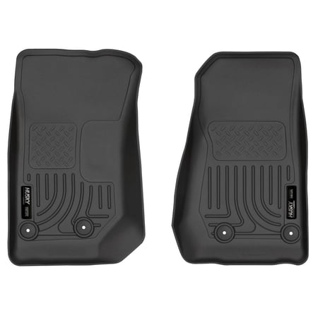 Husky Liners 18041 WeatherBeater Front Floor Liners - 2 Piece Fits 2014-2018 Jeep Wrangler JK