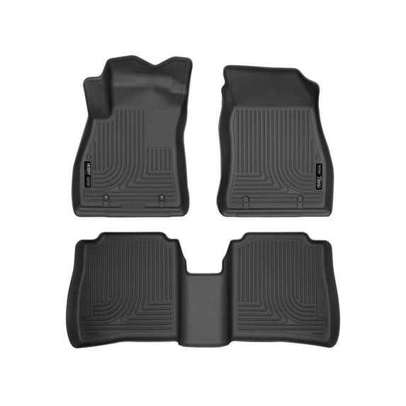 Husky Liners 95631 Weatherbeater Floor Mats Fit 2014-2019 Nissan Sentra Front/2nd Row Liners 3pc Black