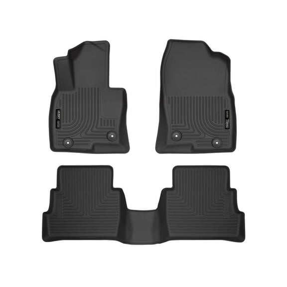 Husky Liners 99791 Weatherbeater Floor Mats Fit 2014-2021 Mazda 6 (Sport, Touring, Grand Touring, Grand Touring Reserve, Signature) - Front/2nd Seat - Black