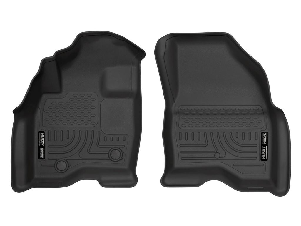Husky Liners by RealTruck Weatherbeater Floor Mats Fits 2015-2019 Ford Explorer Front Row, 2-pc Black-13761