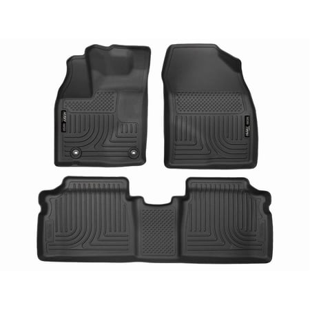 Husky Liners 99511 Weatherbeater Floor Mats Fit 2015 Toyota Prius (One, Two, Three, Four, Five, Persona Series) - Front/2nd Seat - Black