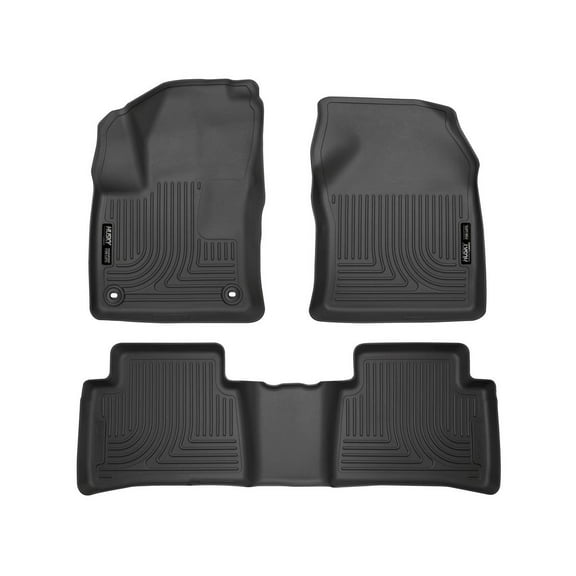 Husky Liners 98991 Weatherbeater Floor Mats Fit 2016-2022 Toyota Prius, 2017-2021 Prius Prime - Front/2nd Seat - Black