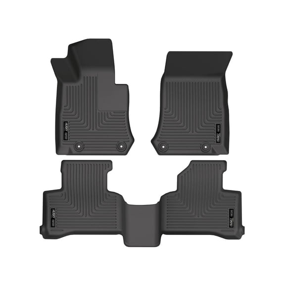 Husky Liners 99391 WeatherBeater Front & Second Seat Floor Liners - 3 Piece Fits 2017-2022 Mercedes-Benz GLC Class
