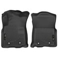 thumbnail image 1 of Husky Liners by RealTruck Weatherbeater Floor Mats Fits 2018-2023 Toyota Tacoma, Double & Access Cab w/Auto Trans Front Row, 2-pc Black-13971, 1 of 11
