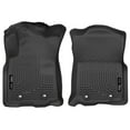 thumbnail image 1 of Husky Weatherbeater Floor Mats Fit 2018-2023 Toyota Tacoma Access/Double Cab w/ Auto Transmission Front Black 2 Pc, 1 of 10