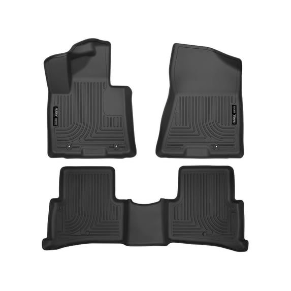 Husky Liners 99891 WeatherBeater Front & Second Seat Floor Liners - 3 Piece Fits 2017-2022 Kia Sportage, 2019-2021 Hyundai Tucson
