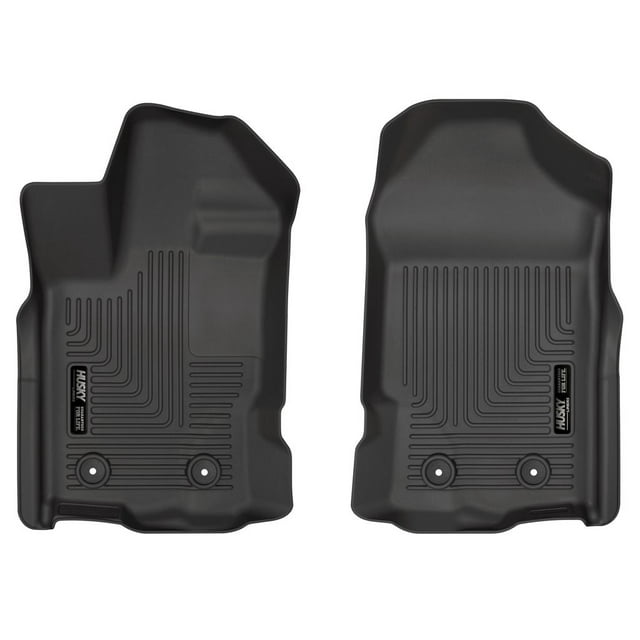 Husky Liners by RealTruck Weatherbeater Floor Mats Fits 2019-2023 Ford Ranger, SuperCrew & SuperCab Front Row, 2-pc Black-13411