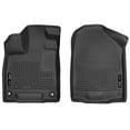 thumbnail image 1 of Husky Liners 18411 Weatherbeater Floor Mats Fit 2016-2025 Honda Passport/Pilot w/ 2nd Row Bench/Bucket Seats Front Row Liners 2pc Black, 1 of 10