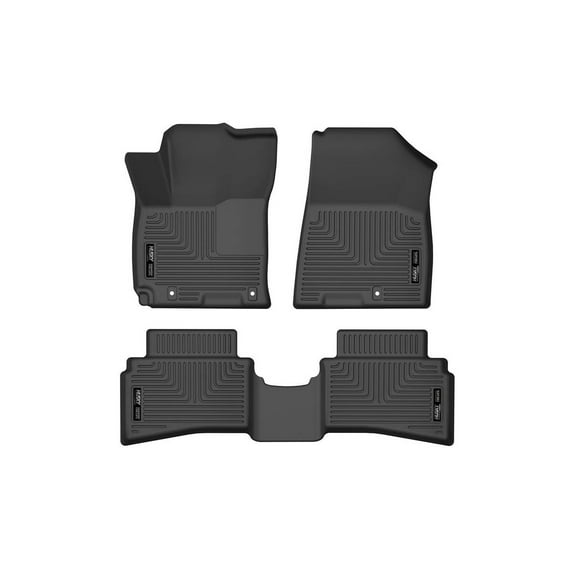 Husky Liners 96691 Weatherbeater Floor Mats Fit 2020-2025 Hyundai Venue - Front/2nd Seat - Black