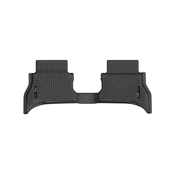 Husky Weatherbeater 2nd Row Floor Mat Fits 2021-2025 Jeep Wrangler JL 4-Door Plug-In Hybrid Black 1 Pc