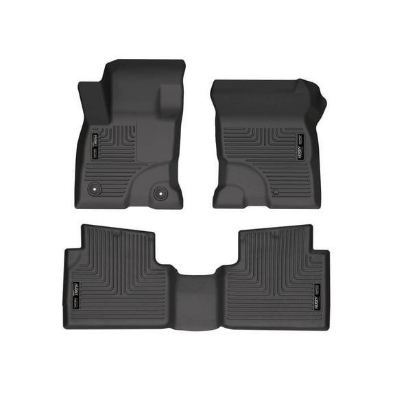 Husky Liners 95051 Weatherbeater Floor Mats Fit 2022-2025 Ford Maverick 2.0L L4 EcoBoost Front/2nd Row Liners 3pc Black