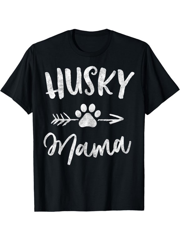 Husky Mama Siberian Husky Lover Owner Gifts Dog mother's day T-Shirt Casual Short Sleeve Shirt