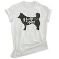 thumbnail image 1 of Husky Mama T-shirt, Unisex Women's Shirt, Siberian Husky Owner, Best Dog Mama Gift, Heather Ash, Large, 1 of 6