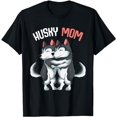 thumbnail image 1 of Husky Mom Dog Lover Women Girls T-Shirt, 1 of 5