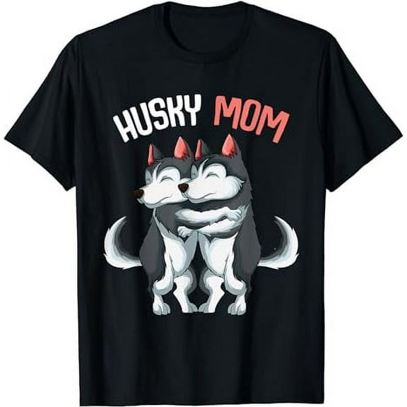 Husky Mom Dog Lover Women Girls T-Shirt