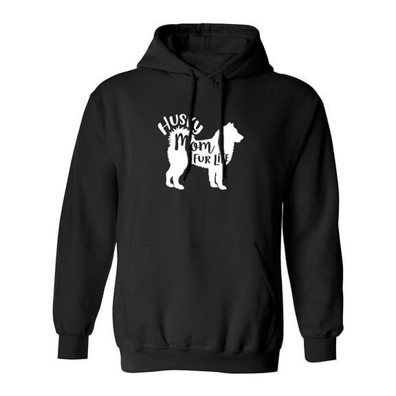 Husky Mom Fur Life Adult Hooded Sweatshirt