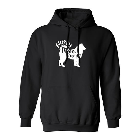 Husky Mom Fur Life Adult Hooded Sweatshirt