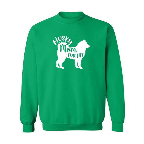 Husky Mom Fur Life Crewneck Sweatshirt