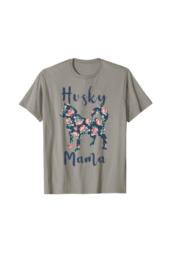 Husky Mom Shirt Women Siberian-Husky Mama Mother Day Gift T-Shirt