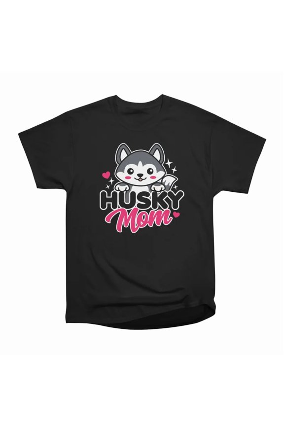 Husky Mom T-Shirt Tee Gift For Him Merch For Her Apparel For Friend