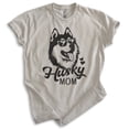 thumbnail image 1 of Husky Mom T-shirt, Unisex Women's Shirt, Siberian Husky Owner, Best Dog Mom Gift, Light Silk Gray, Small, 1 of 6