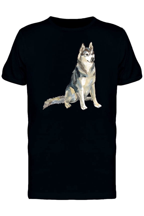 Husky Painting T-Shirt Men -Image by Shutterstock, Male Medium