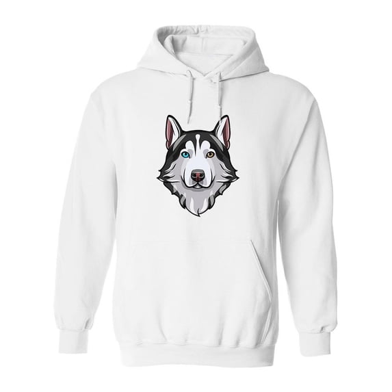 Husky Portrait Hoodie Men -Image by Shutterstock, Male Medium
