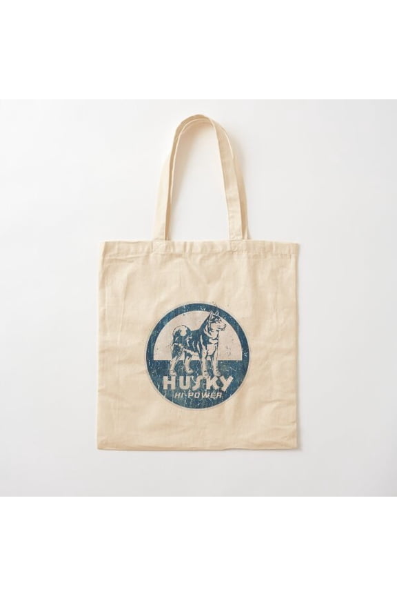 Husky Power Canvas Tote Bags, Reusable Shopping Bag