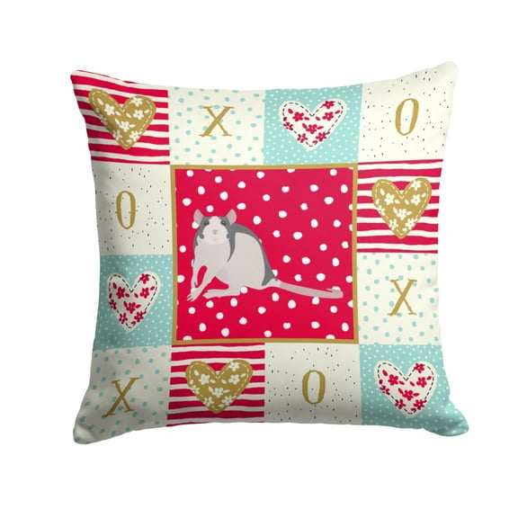 Husky Rat Love Fabric Decorative Pillow