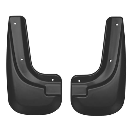 Husky by RealTruck Custom Mud Guards Front Mud Guards Black Compatible with 04-12 Chevrolet Colorado Small (narrow/thin) flares., 04-12 GMC Canyon Small (narrow/thin) flares.