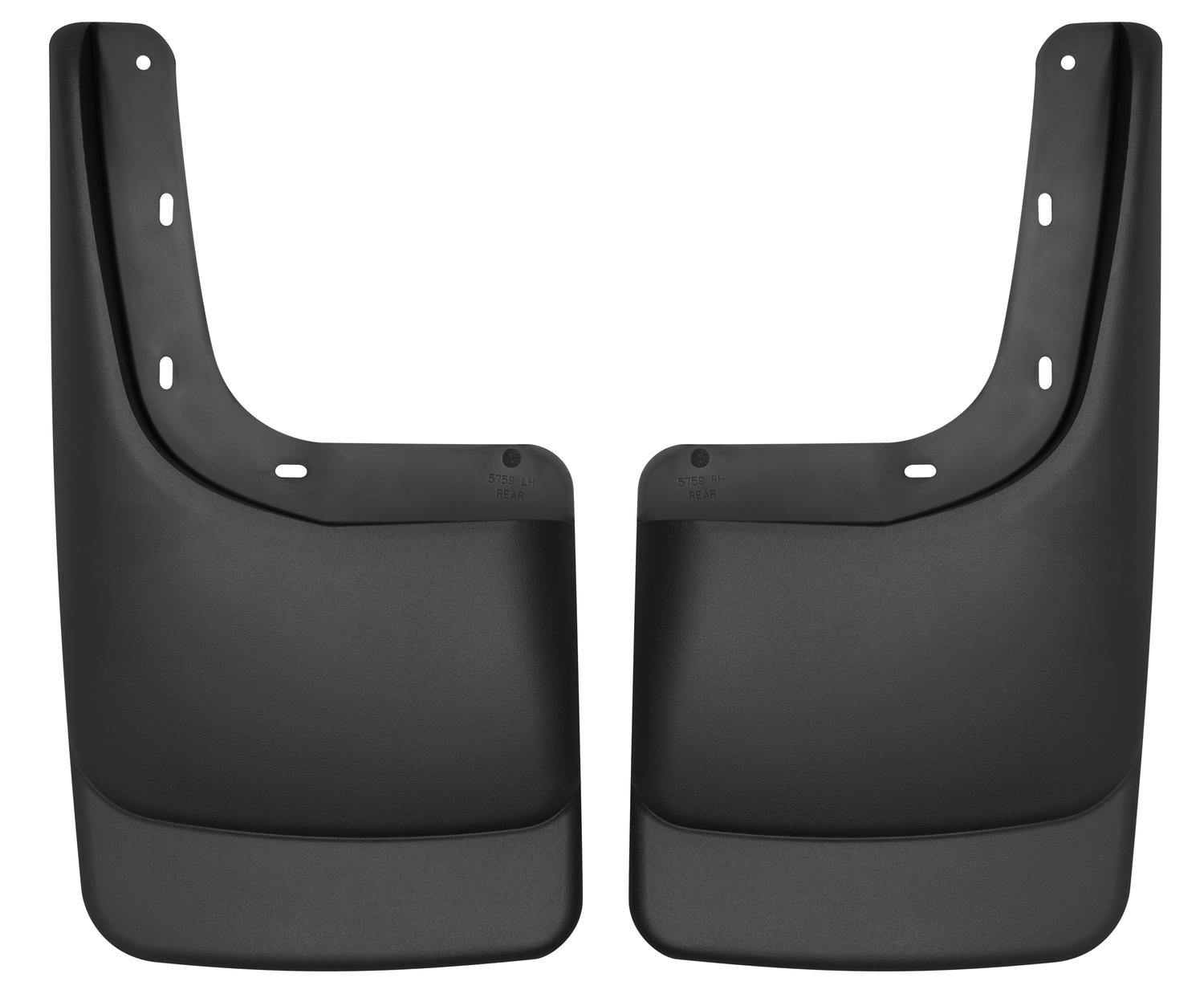 Husky by RealTruck Custom Mud Guards Rear Mud Guards Black Compatible with 04-14 F150; w/ OEM Fender Flares, w/running boards Compatible with select: 2004 ,2005-2009 Ford F150 - image 1 of 3