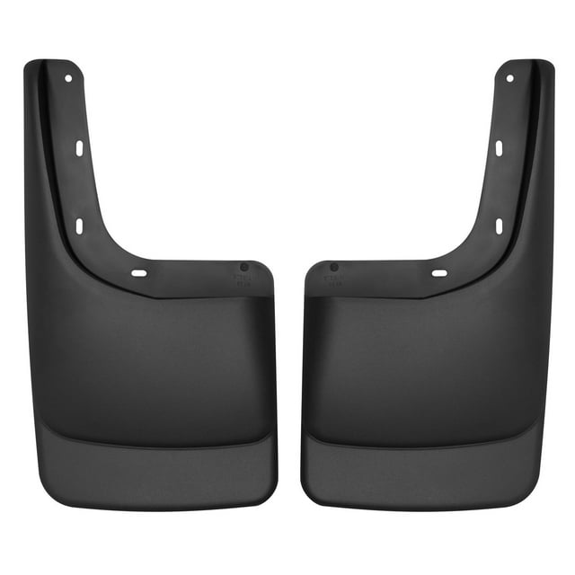 Husky by RealTruck Custom Mud Guards Rear Mud Guards Black Compatible with 04-14 F150; w/ OEM Fender Flares, w/running boards Compatible with select: 2004 ,2005-2009 Ford F150