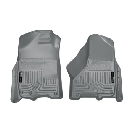 Husky by RealTruck Front Floor Liners Compatible with 09-18 Ram 1500 Crew, 10-18 2500/3500 Crew, 19 Ram Classic 1500 Crew Compatible with select: 2009-2012 Dodge Ram 1500, 2010-2012 Dodge Ram 2500