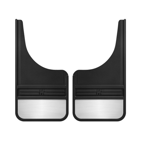 Husky Liners 55001 Front MudDog Mud Flaps Front Pair w/ Brushed Stainless Steel Weights