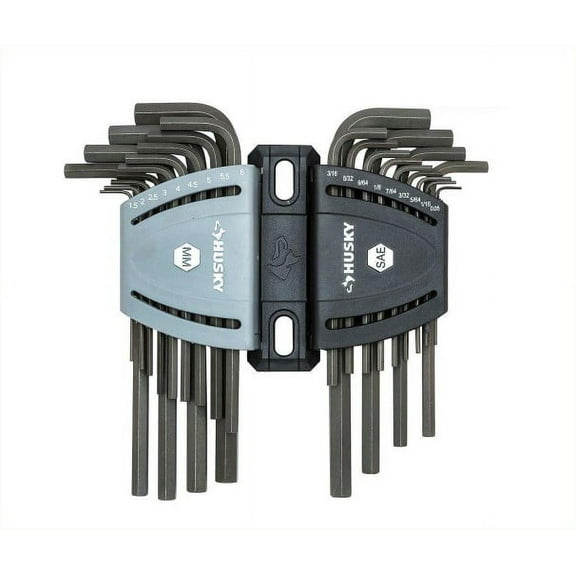 Husky SAE/Metric Long Arm Hex Key Set (26-Piece)