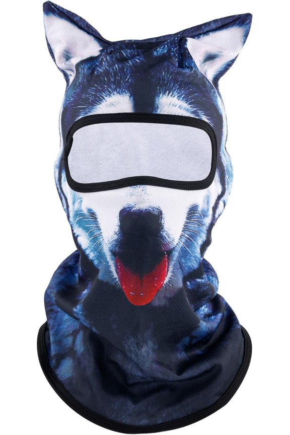 Husky Ski Balaclava  Mask, Breathable  Ski Mask Funny  Sun Protection Full  Cover Accessories for  Cycling  Festivals Raves Outdoor Activities Colorful