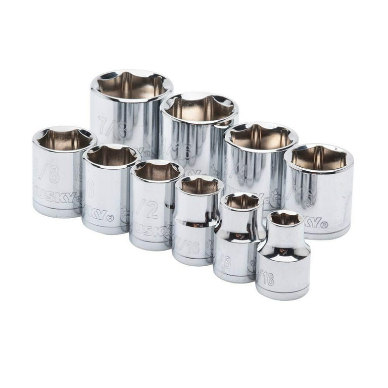 3/8 in. Drive Standard SAE Socket Set (10-Piece) 3/8 in. Drive Standard SAE Socket Set (10-Piece)