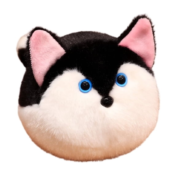 Husky Stuffed Animal with Soft Squishy Texture, Single Pack, Black and White, for Kids, Plush Toy