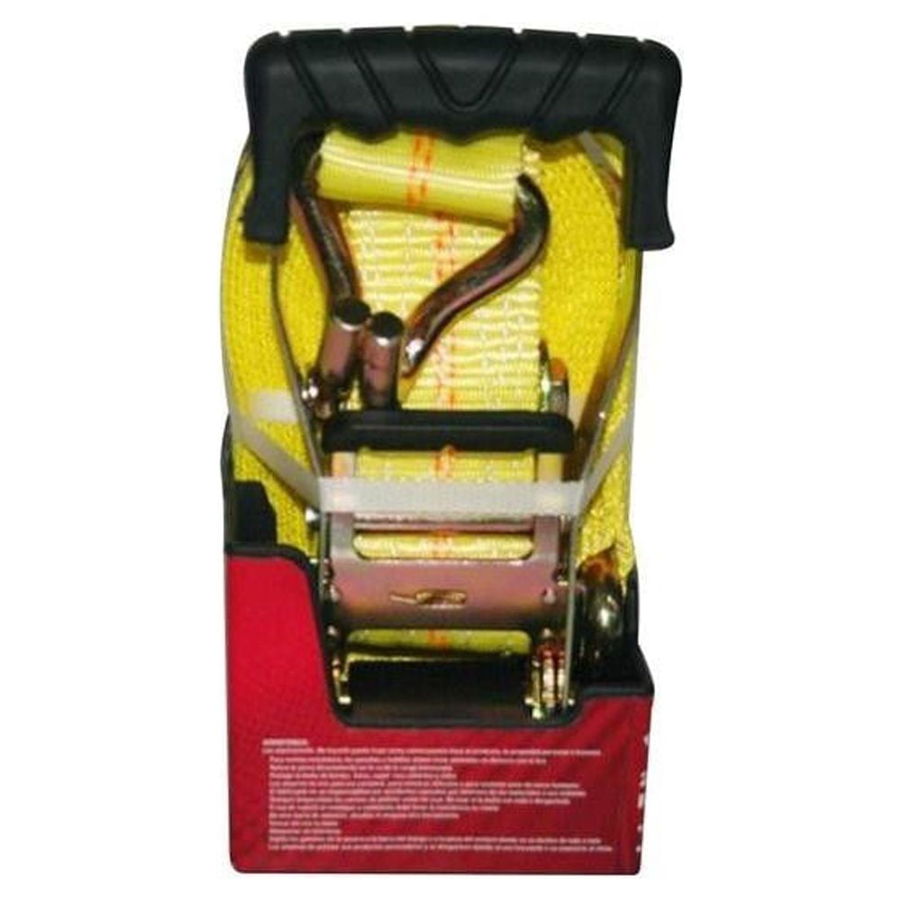 Husky Tie-Down with J Hook 27 ft. x 2 in. Heavy-Duty Ratchet Strap Bungee  Cord 